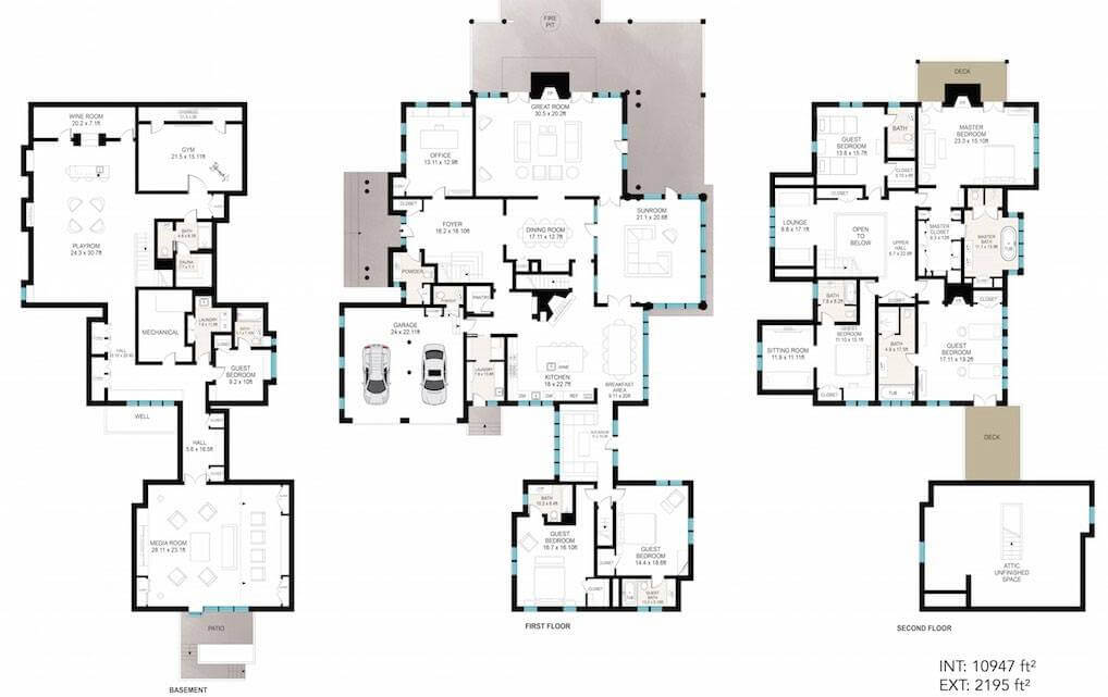 07 Floor Plan Sample With Furniture